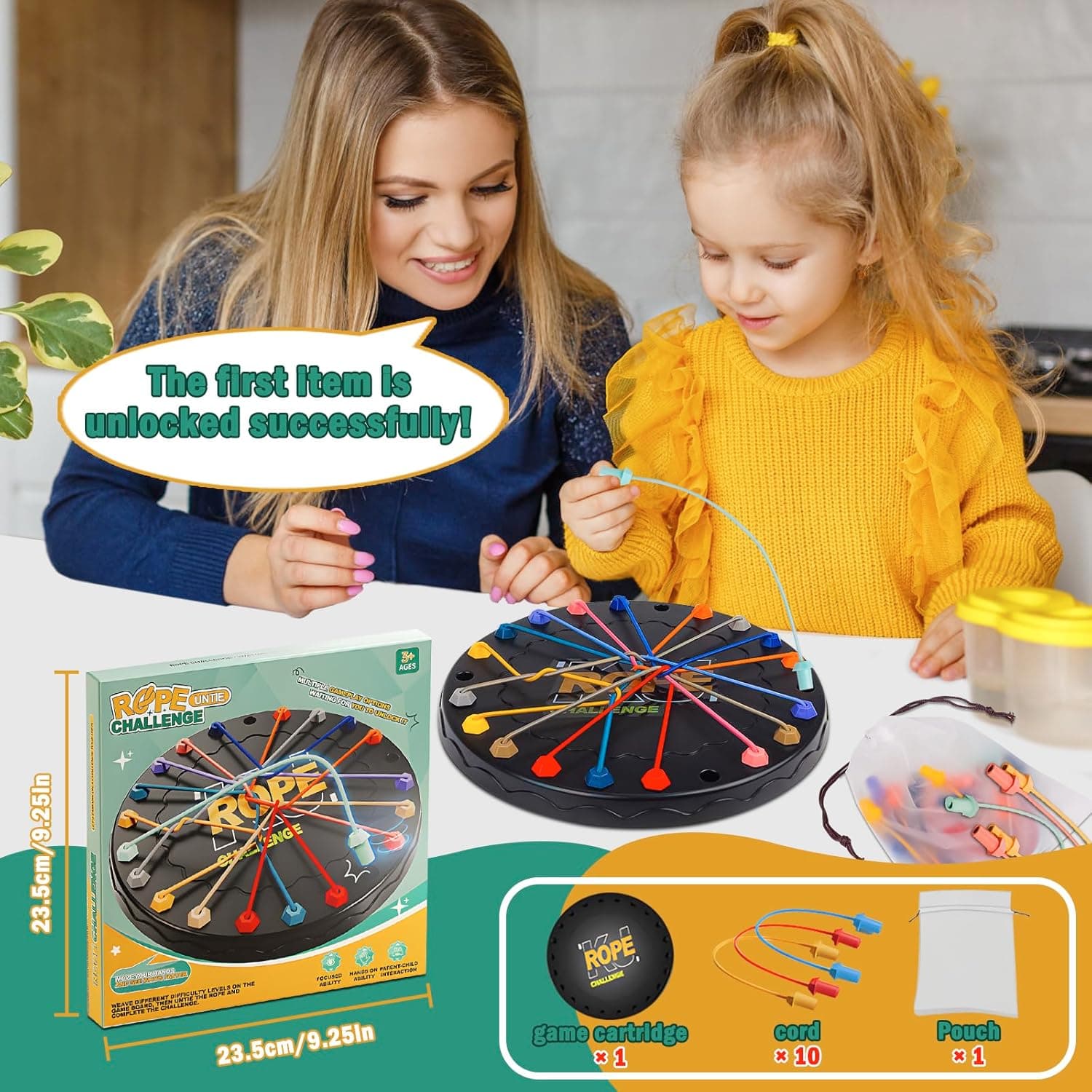 Rope Unite Challenge Board Game - Black image 11