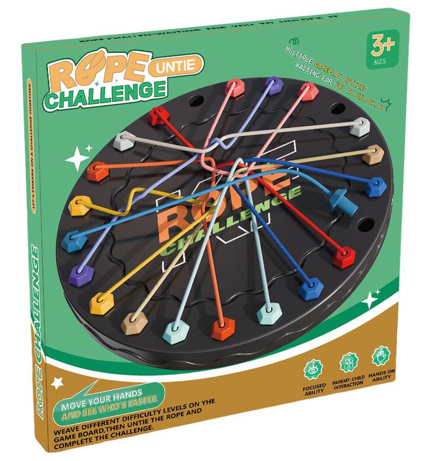 Rope Unite Challenge Board Game - Black