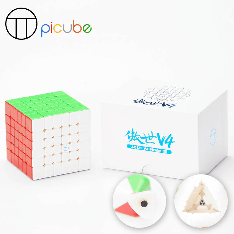 Picube AoShi 6x6 V4 SE Frosted Core Magnet - Stickerless image 1