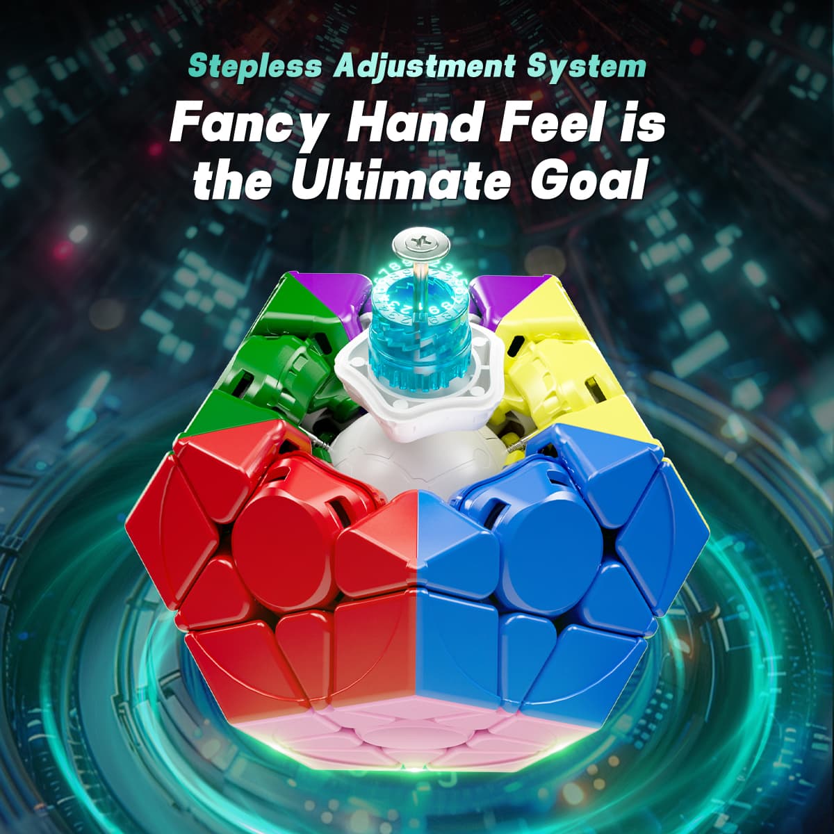 YJ YuHu Megaminx V3 Maglev Ball Core - Stickerless image 5