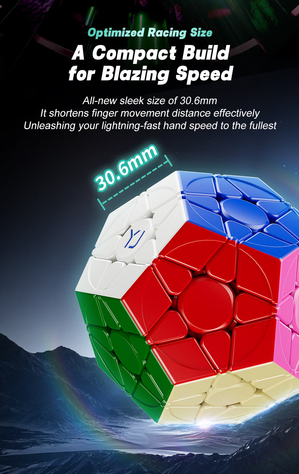 YJ YuHu Megaminx V3 Maglev Ball Core - Stickerless image 14