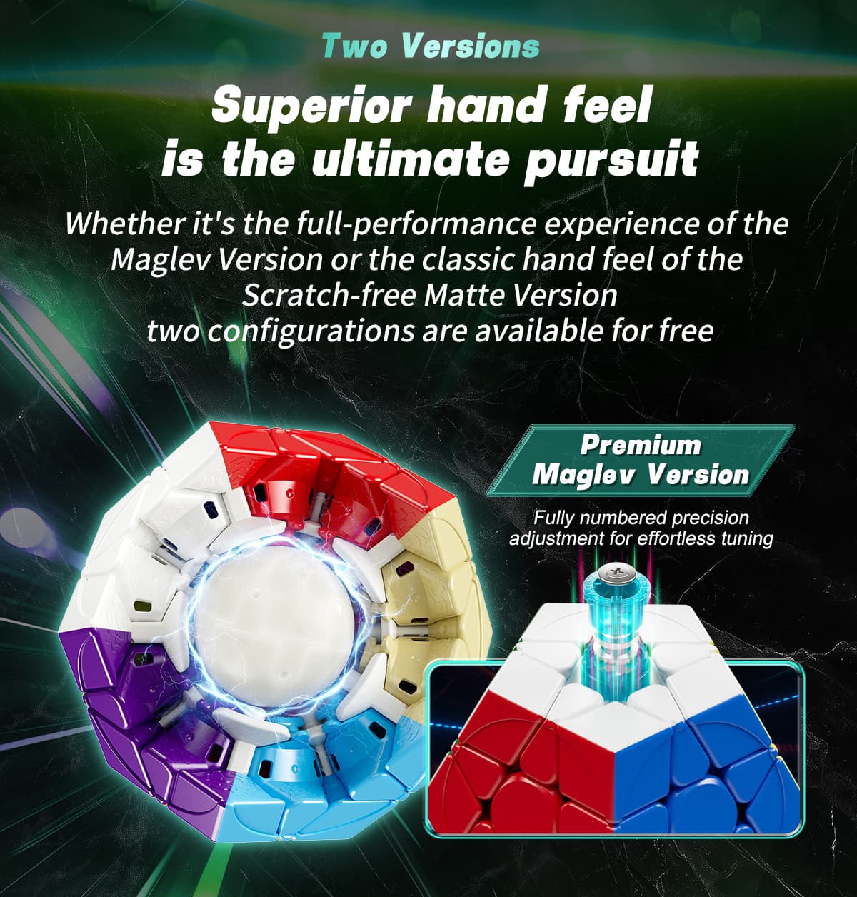 YJ YuHu Megaminx V3 Maglev Ball Core - Stickerless image 20
