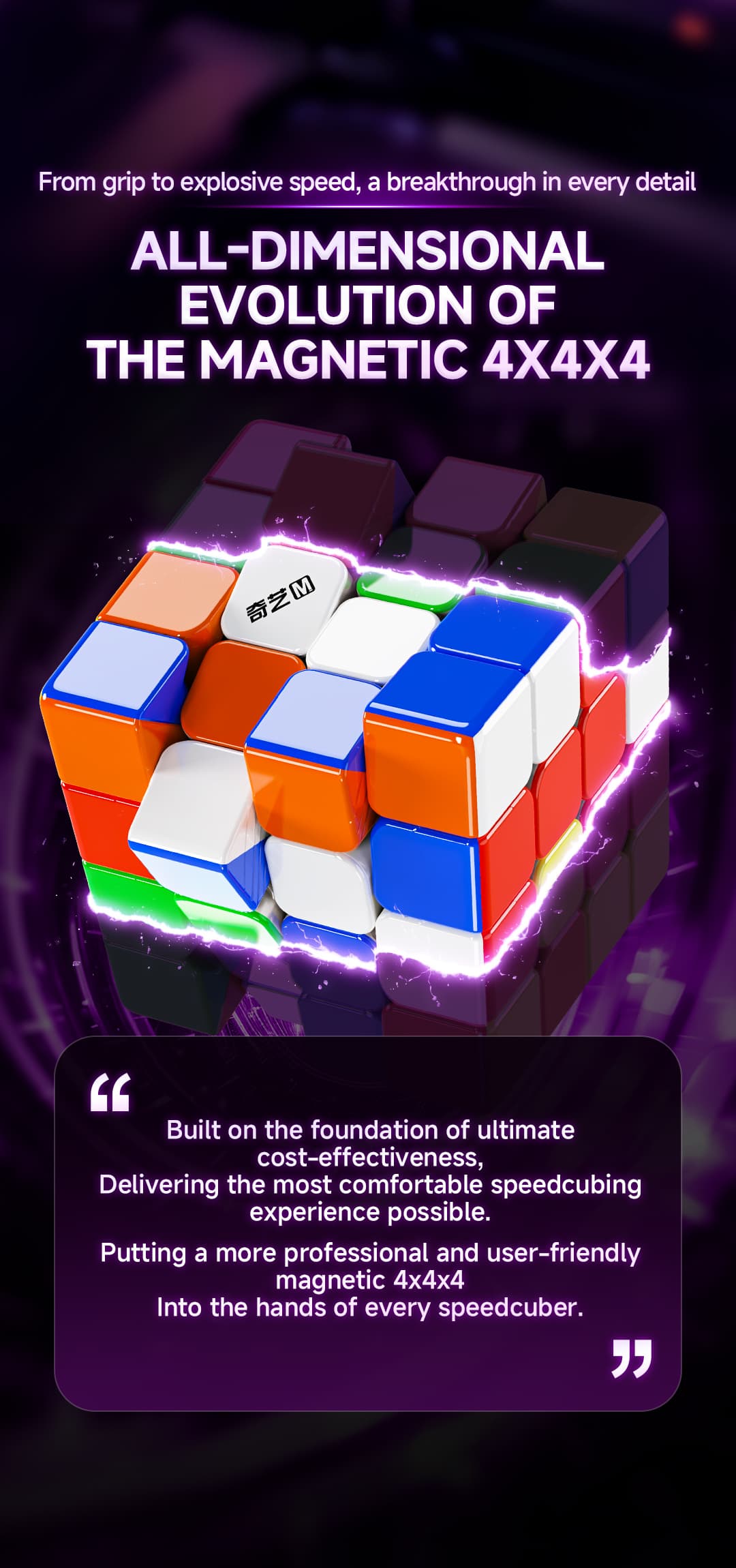 QiYi M Pro 4x4 V2 Ball Core UV - Stickerless image 13