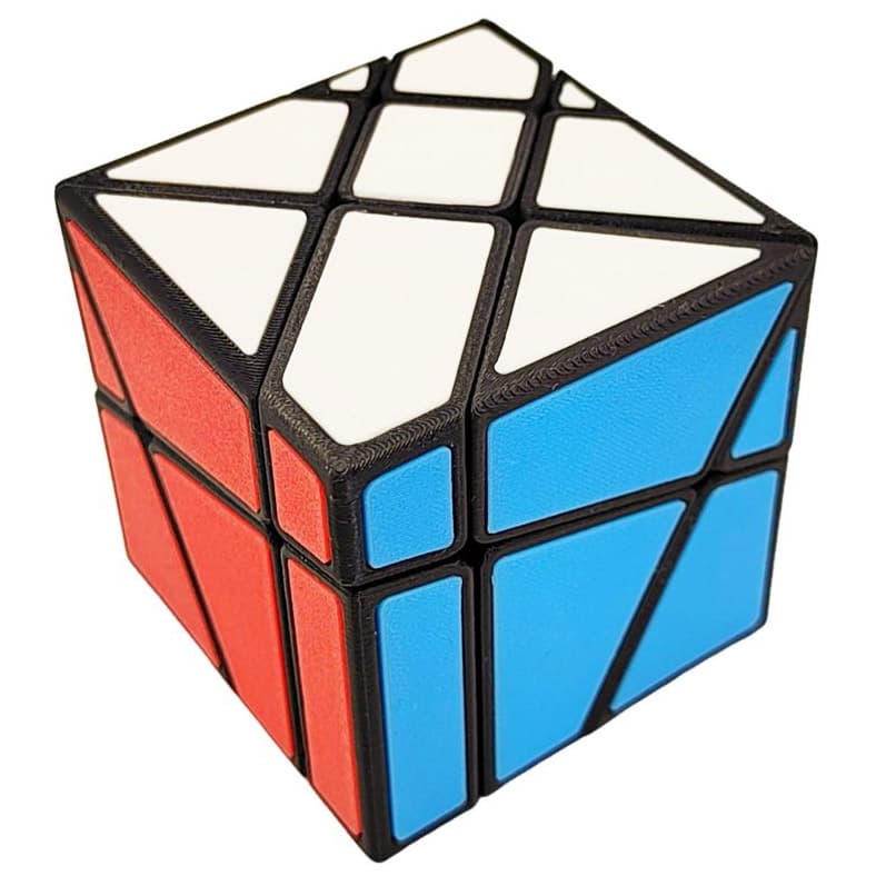 Zee Crazy Fisher 2x3x3 (Six-color tiles) - Black image 1