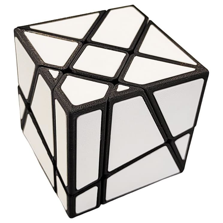 Zee Crazy Fisher 2x3x3 (White-color tiles) - Black