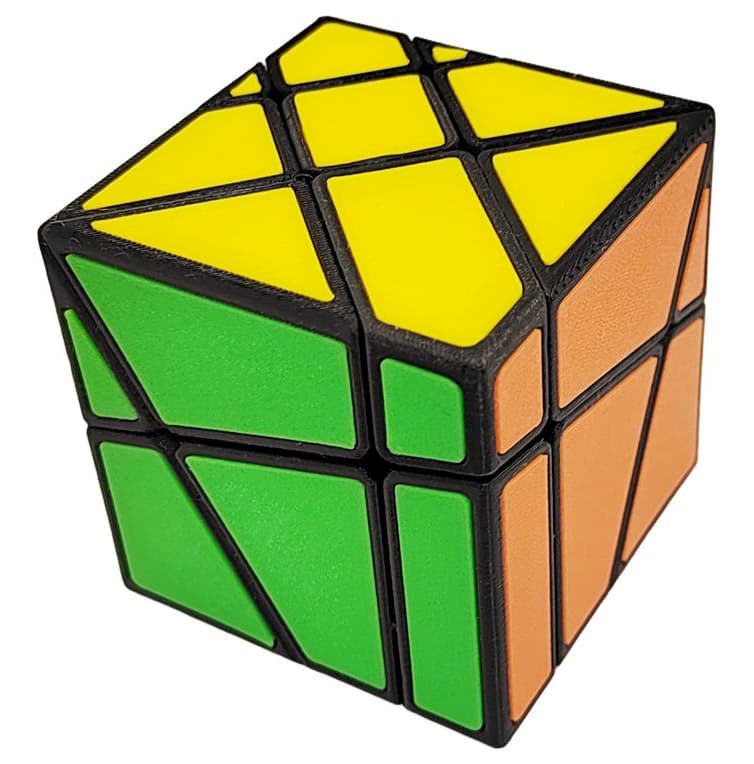 Zee Crazy Fisher 2x3x3 (Six-color tiles) - Black image 2