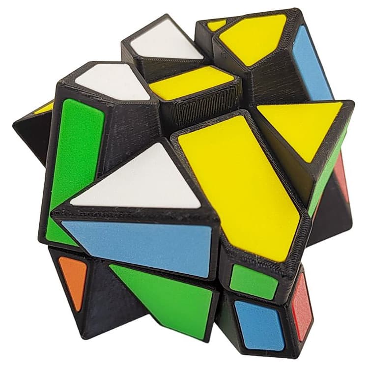 Zee Crazy Fisher 2x3x3 (Six-color tiles) - Black image 4