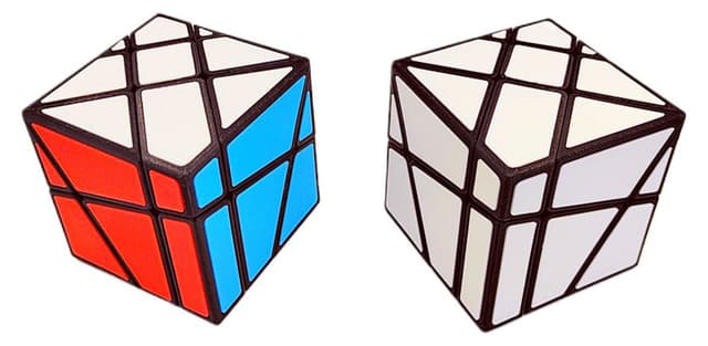 Zee Crazy Fisher 2x3x3 (Six-color tiles) - Black | CubeNation