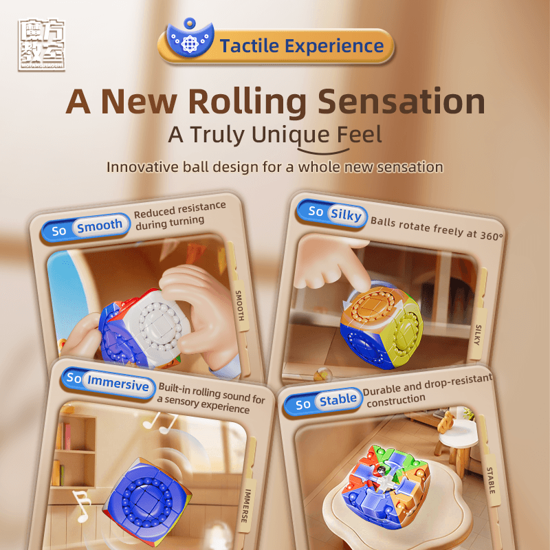 Meilong 3x3 Bead Cube - Stickerless image 12