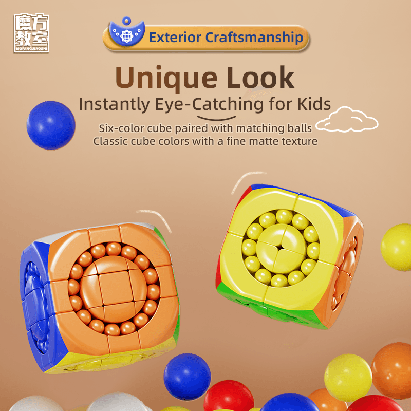 Meilong 3x3 Bead Cube - Stickerless image 14