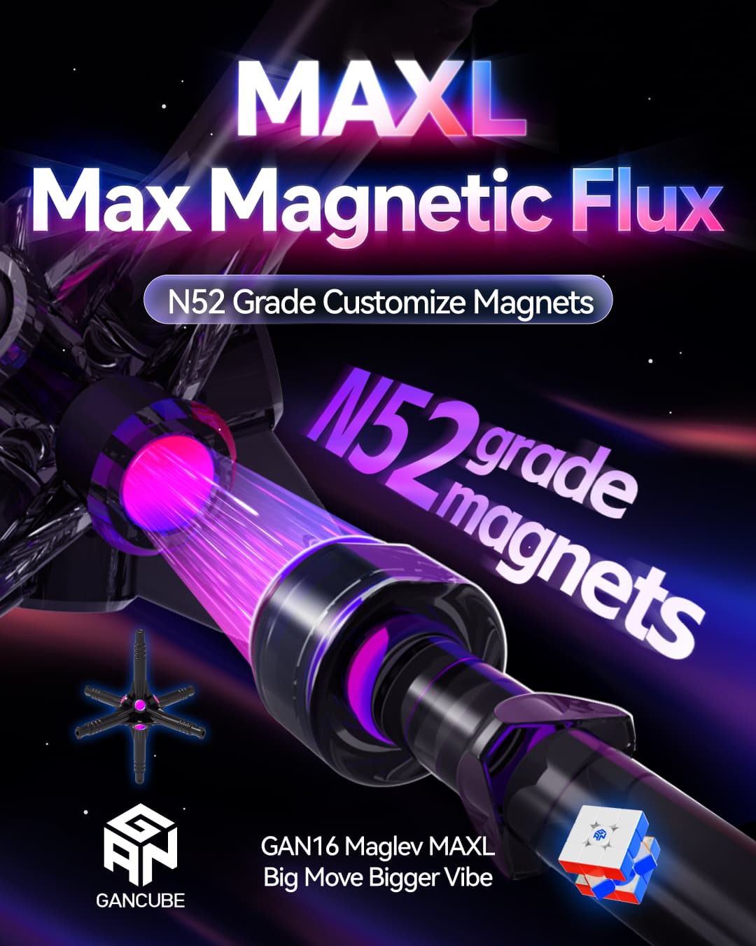 GAN 16 Maglev MaxL UV - Stickerless image 6