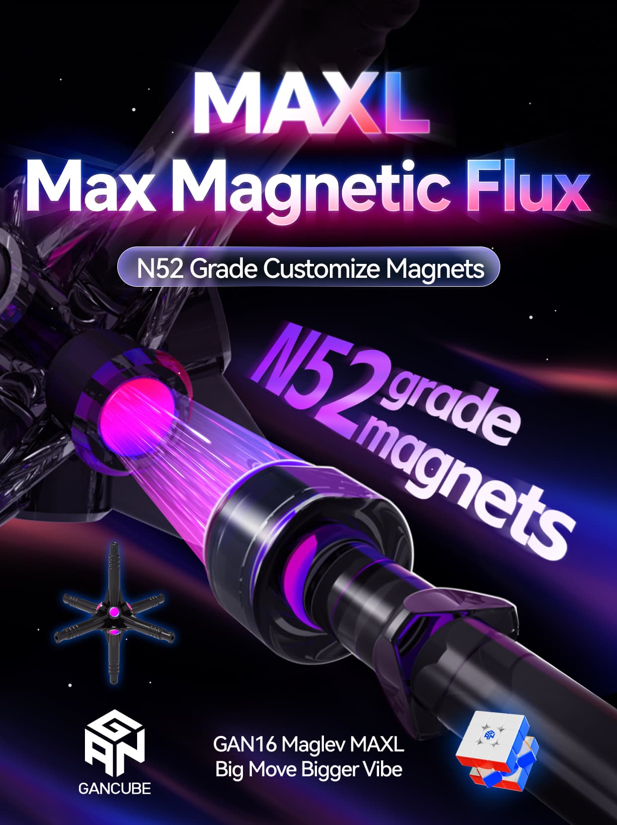 GAN 16 Maglev MaxL UV - Stickerless image 8