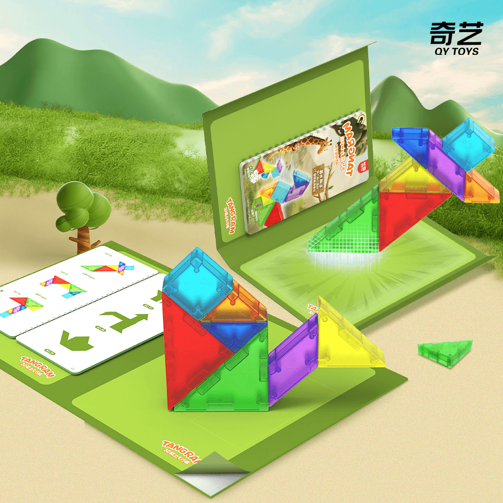 QiYi Magnetic Tangram with book - Transparent image 7