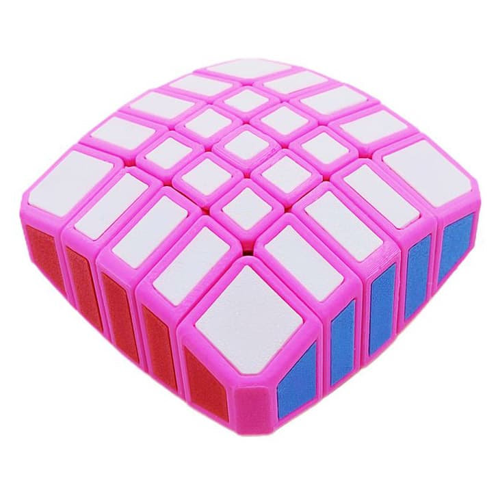 Zee 1x5x5 Floppy Cube - Pink image 1
