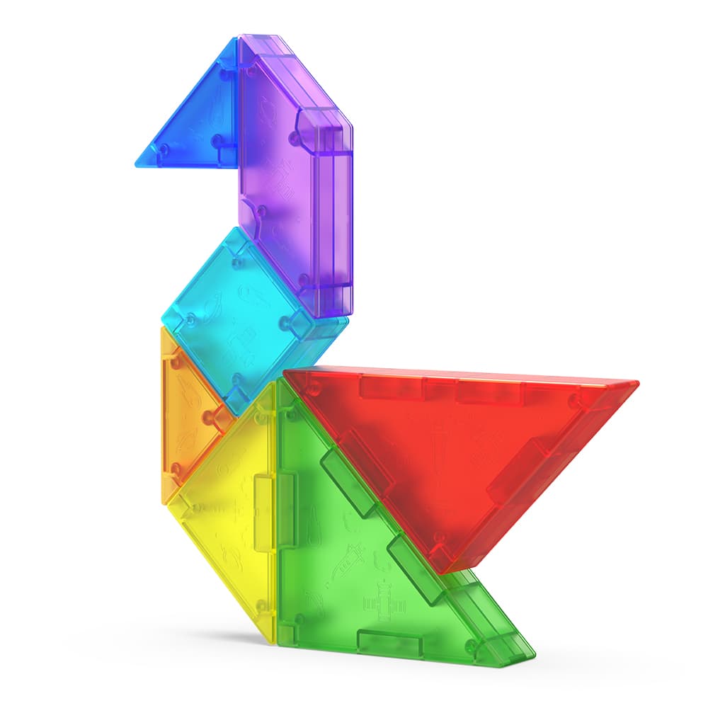 QiYi Magnetic Tangram with book - Transparent image 1