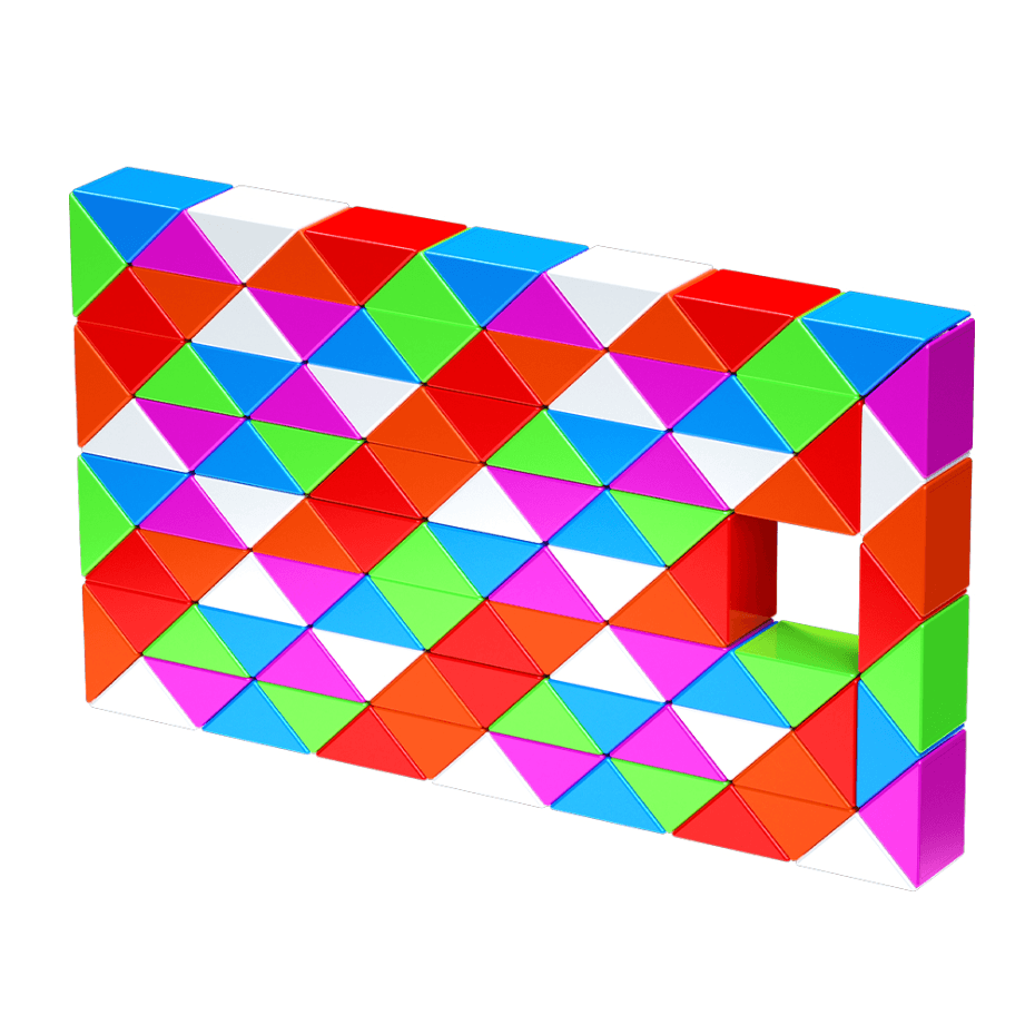 QiYi 108-Block Magic Snake - Rainbow image 1