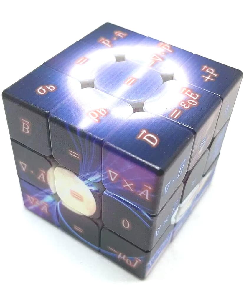 3x3 Physics Electromagnetics Cube - UV Printing image 3