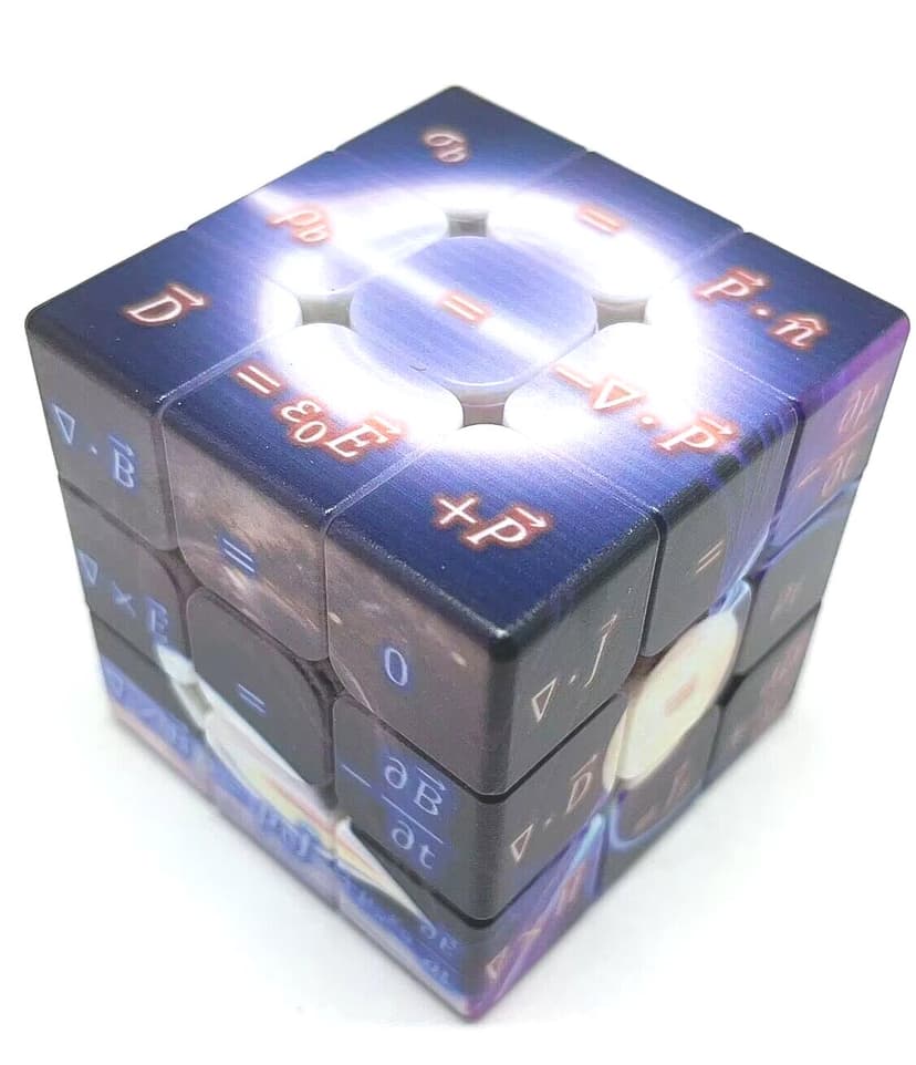 3x3 Physics Electromagnetics Cube - UV Printing image 4