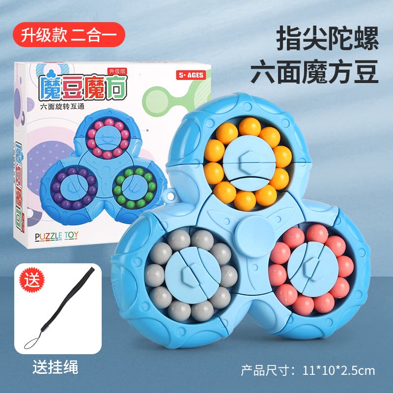 Magic Beans Triangle Spinner - Blue image 2