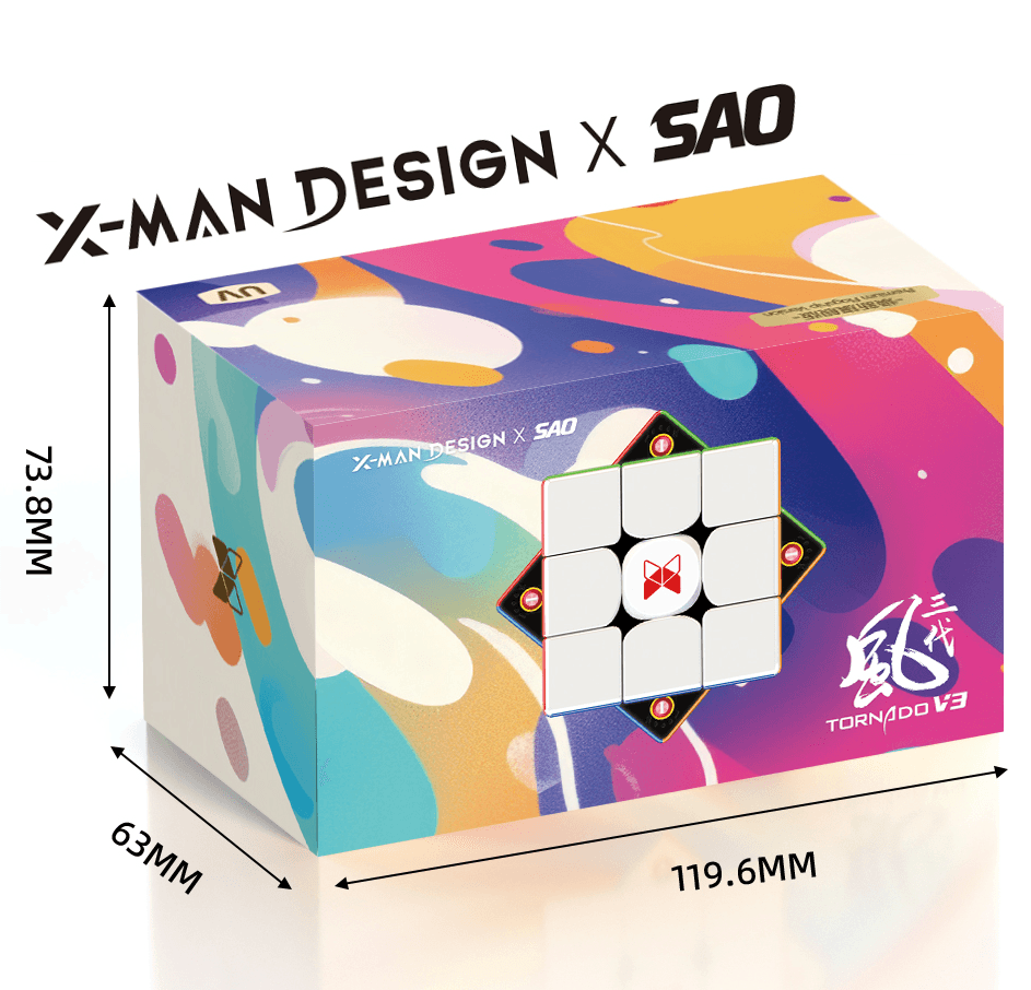 XMD Tornado V3 Premium 3x3 Flagship UV - Black Internals image 1