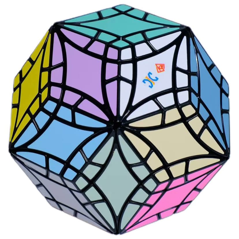 XJ Curvy Face-Turning Rhombic Triacontahedron (Plus) - Black
