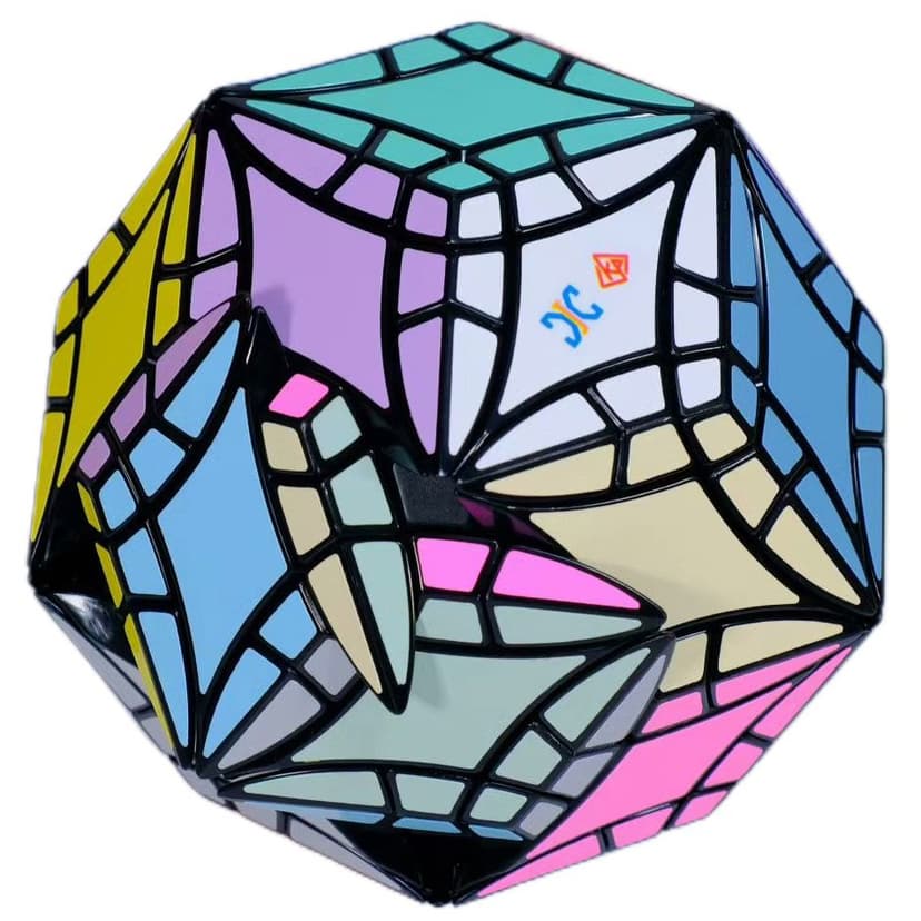 XJ Curvy Face-Turning Rhombic Triacontahedron (Plus) - Black image 4