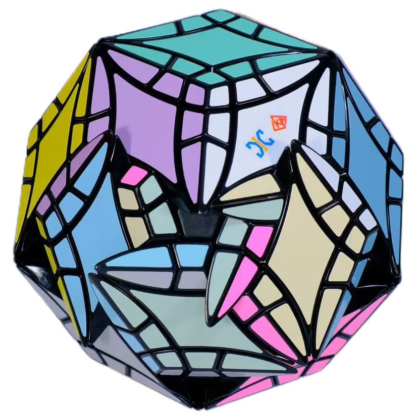 XJ Curvy Face-Turning Rhombic Triacontahedron (Plus) - Black image 5