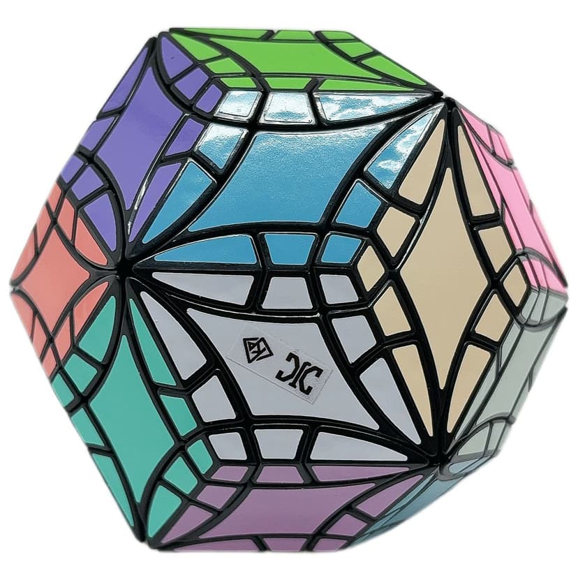 XJ Curvy Face-Turning Rhombic Triacontahedron (Plus) - Black