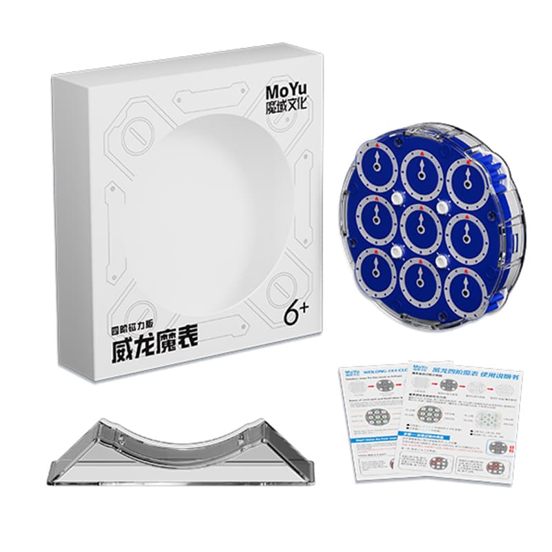 MoYu Weilong Clock 4x4 M - Blue image 2