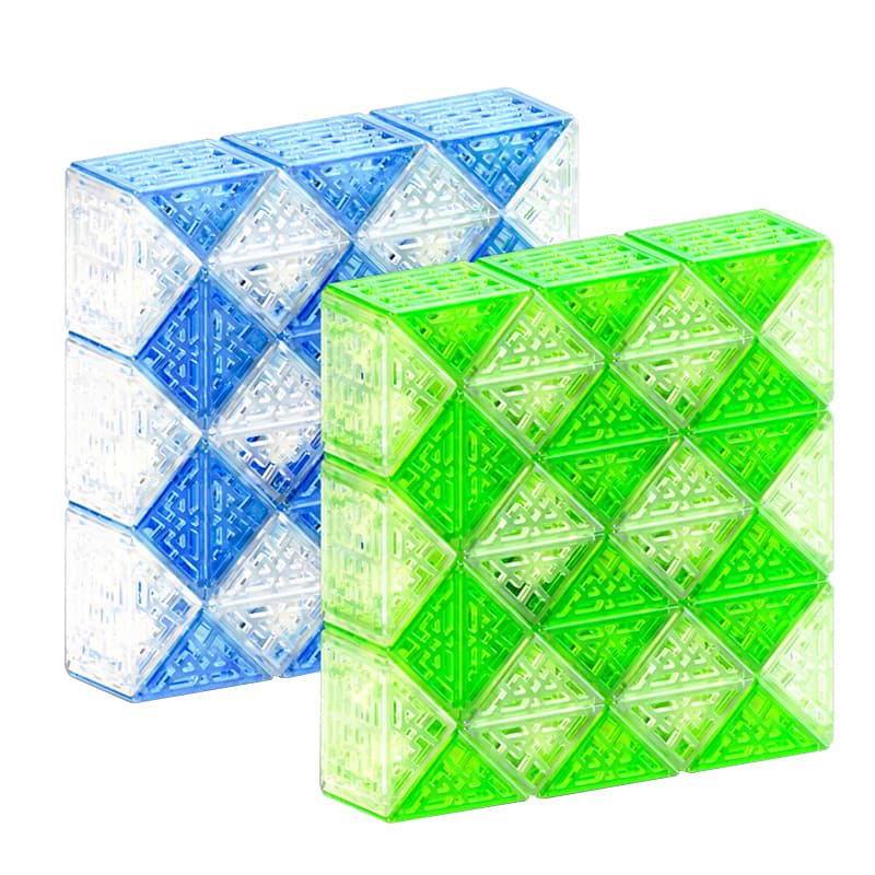 QiYi 36 blocks Hollow Magic Snake - Trans.Blue image 1
