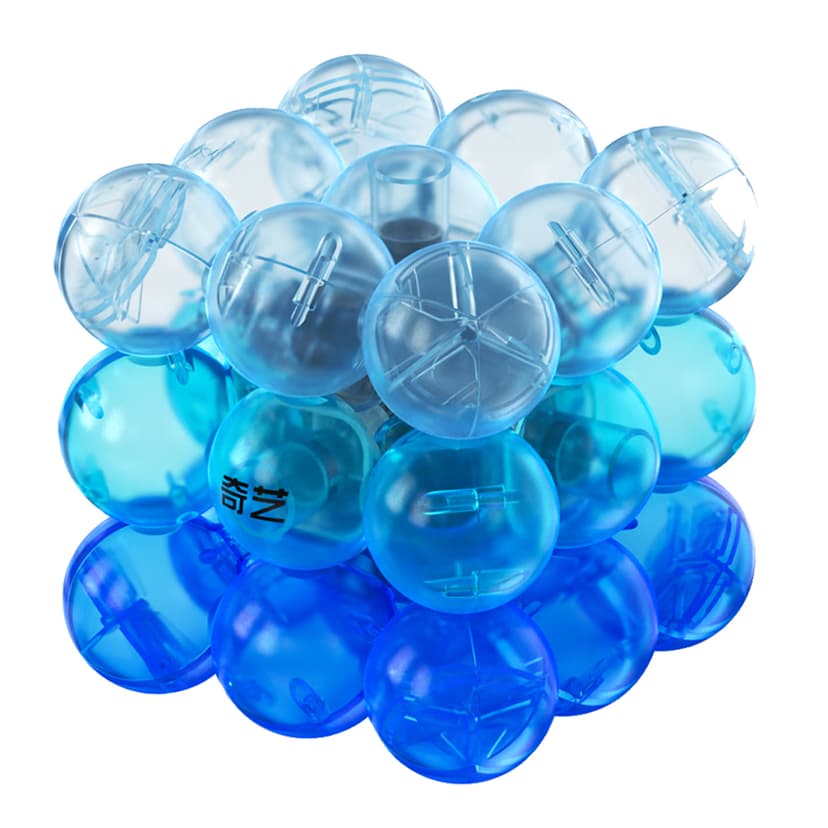 QiYi Bubble 3x3 Transparent - Gradient Blue image 1