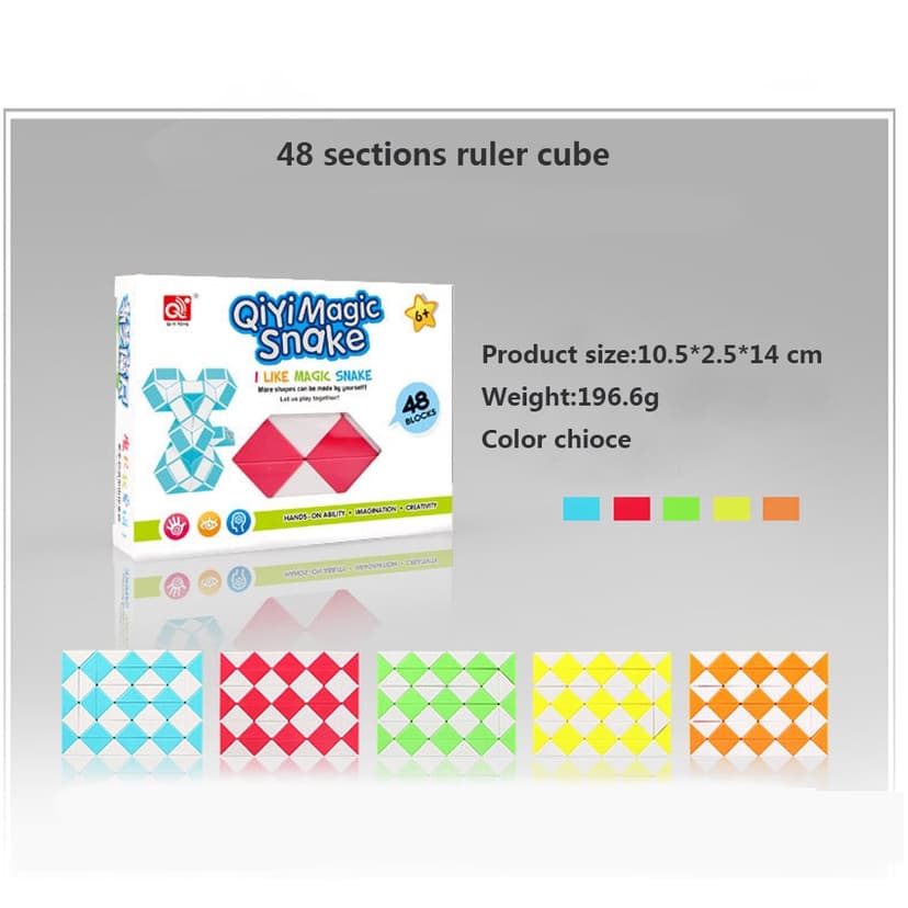 QiYi 48 blocks Magic Snake - Purple+White