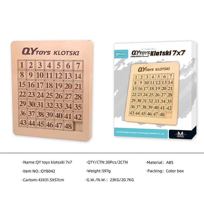 QiYi Magnetic Number sliding Klotski 7x7